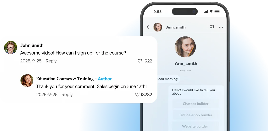 Mini-app in TikTok bot